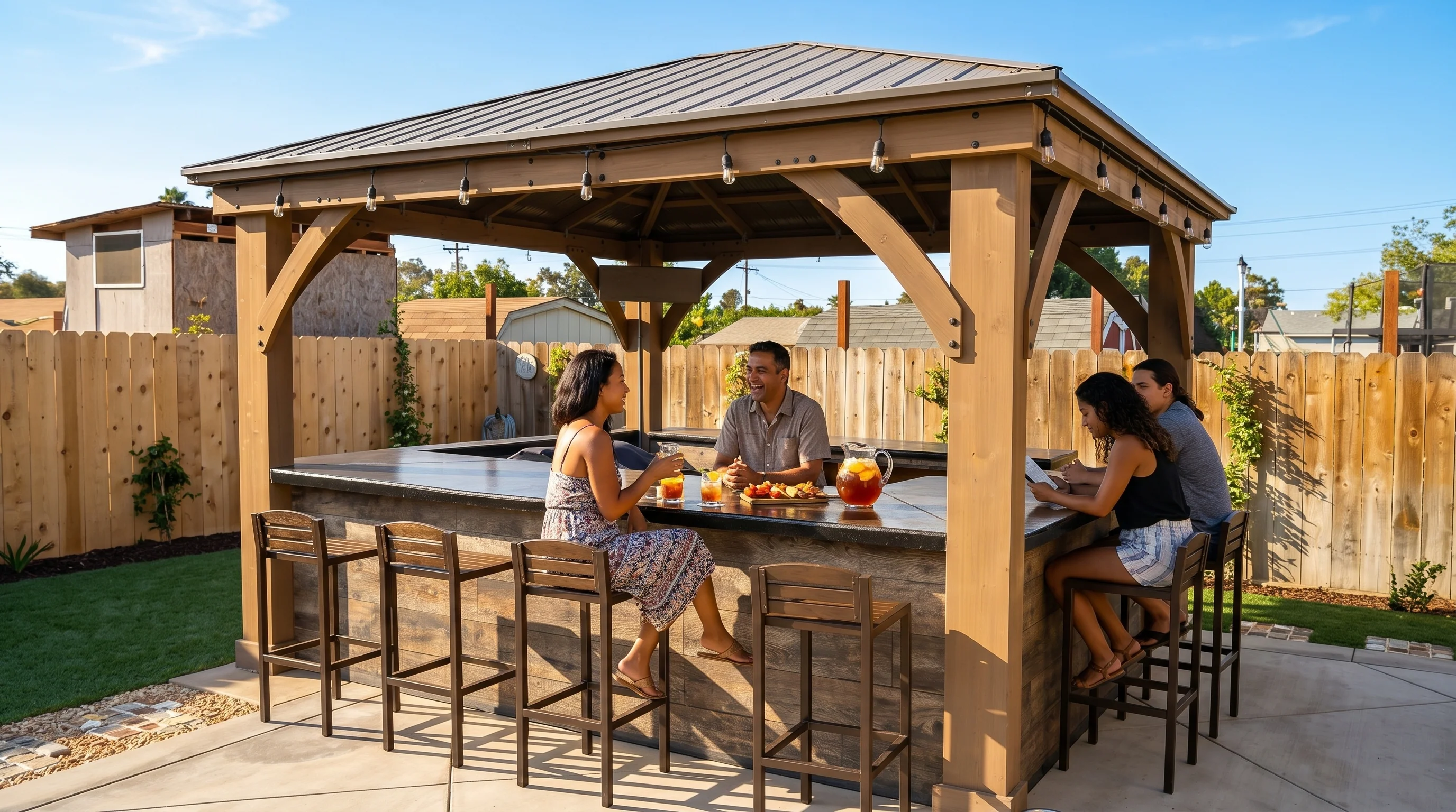 Commercial bar installation — resort