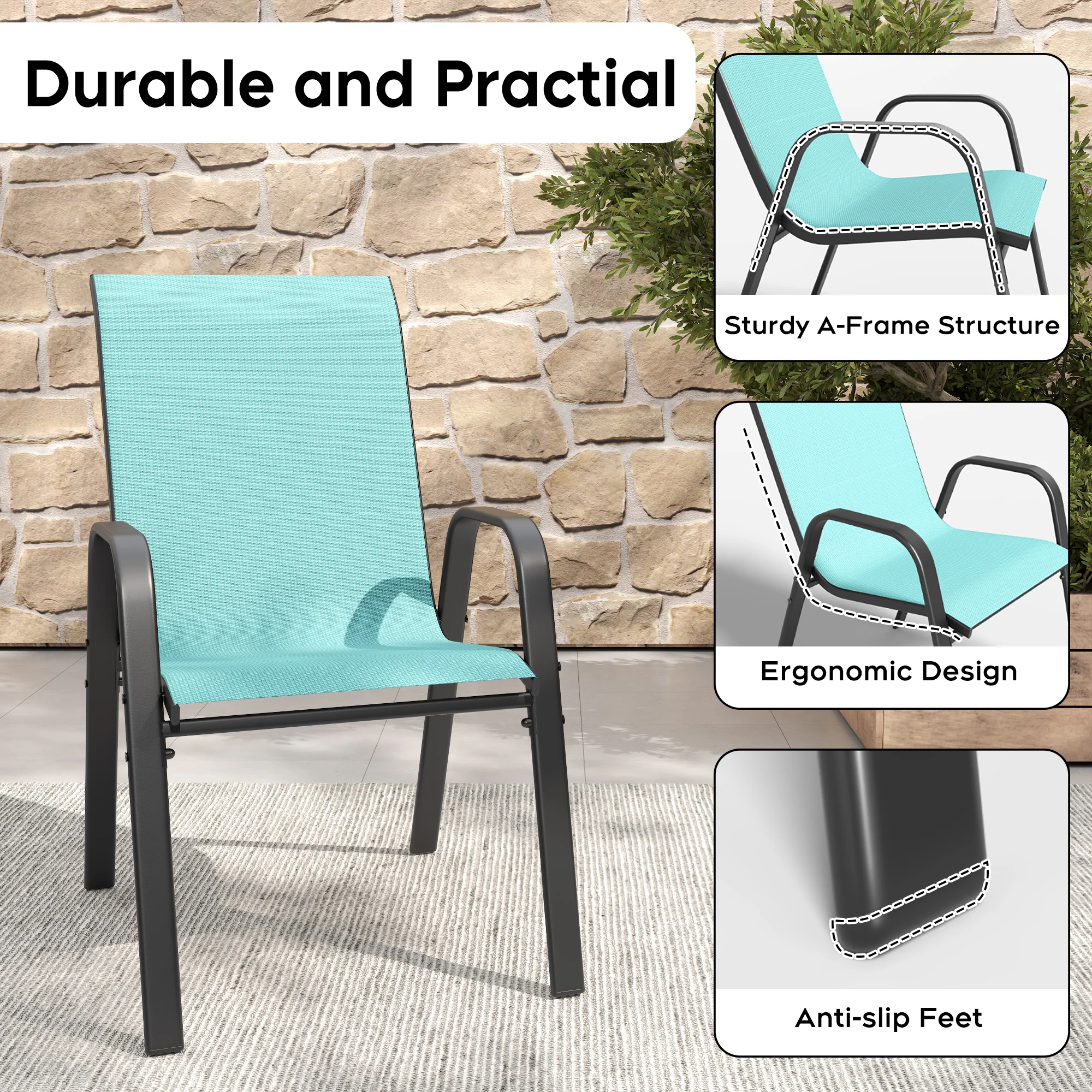 Custom patio chair frame design and CAD engineering