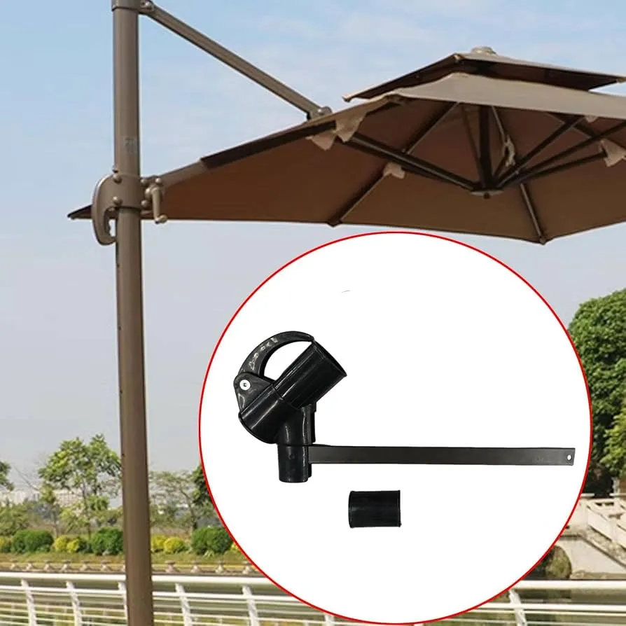Custom umbrella hardware finish and lift mechanism