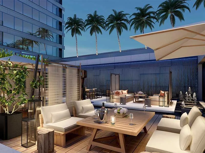 Hotel terrace furniture program