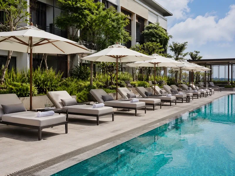 Poolside lounge furniture from Guangdong factories