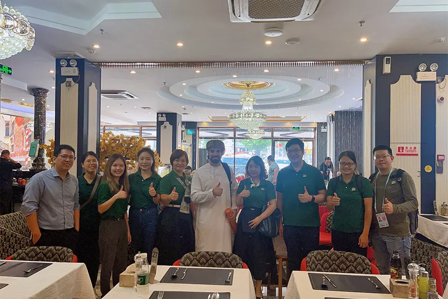 Client meeting with international buyer