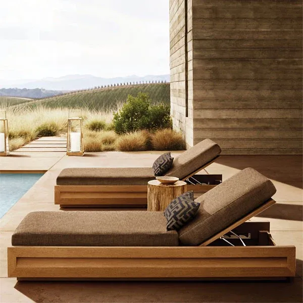 Outdoor loungers — adjustable sun loungers and poolside chairs