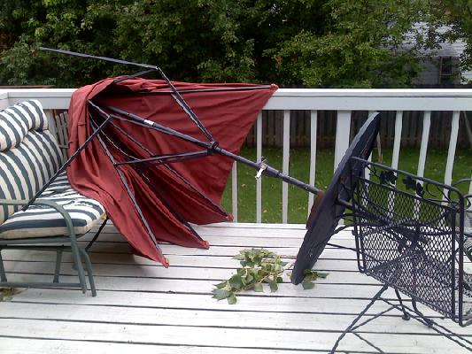 Umbrella Wind Failure
