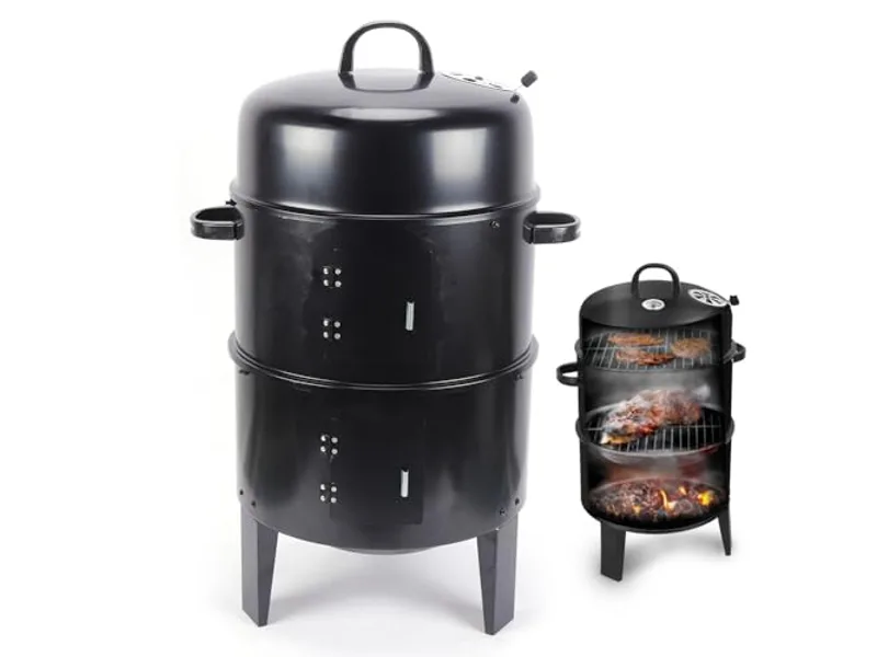 Barrel Charcoal Smoker