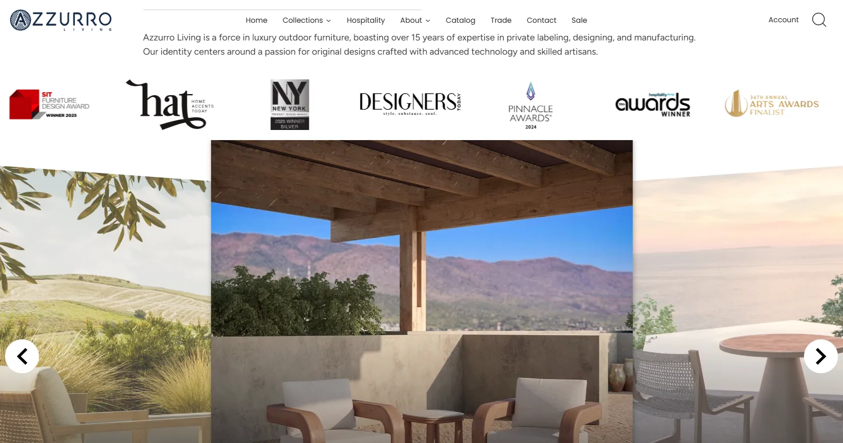 Azzurro Living luxury outdoor furniture Dallas Texas