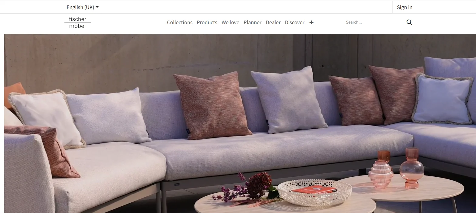 Fischer Möbel garden furniture from the family manufactory in Schlierbach, Germany