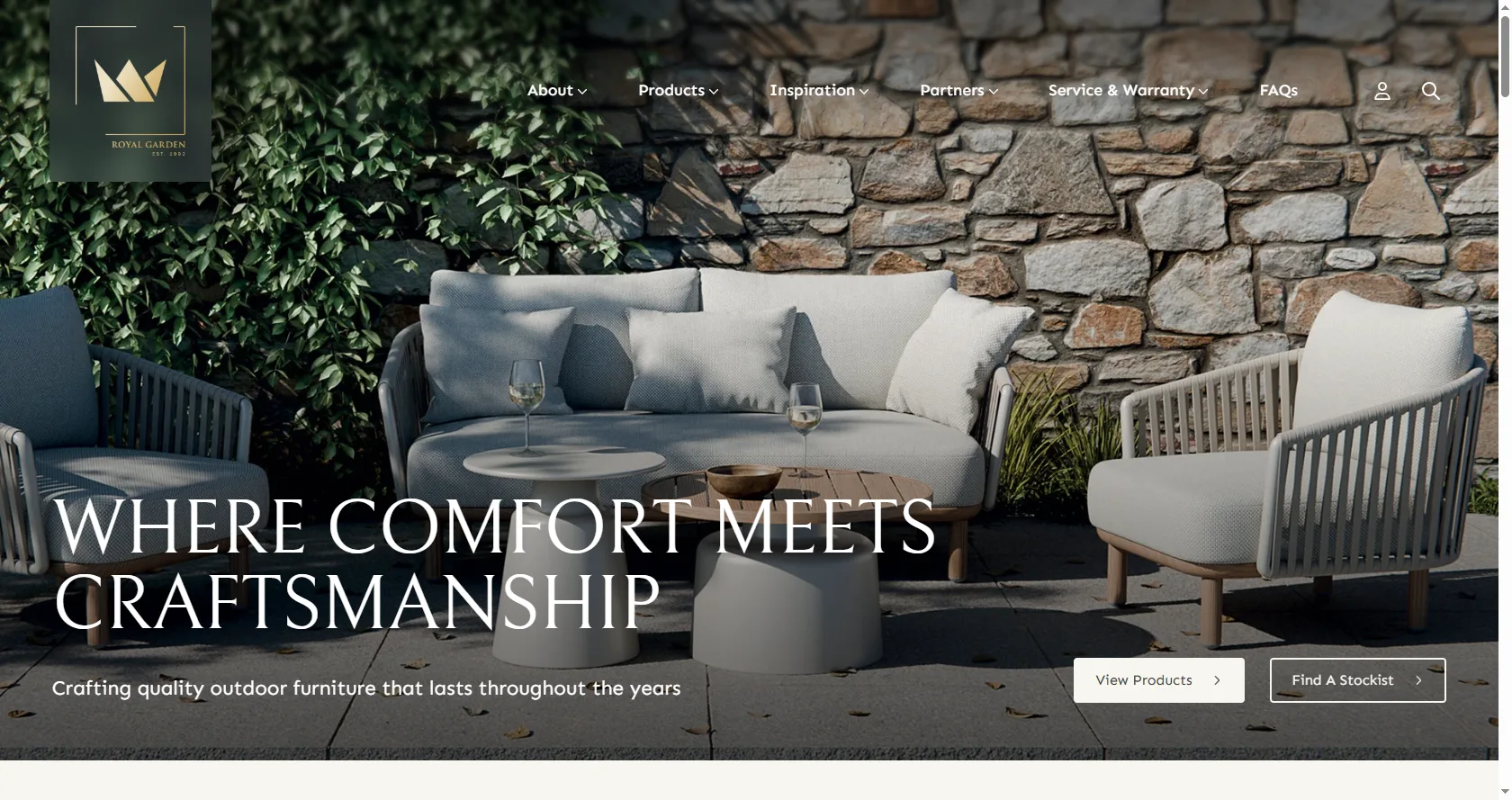 Royal Garden patio and outdoor living furniture brand Germany