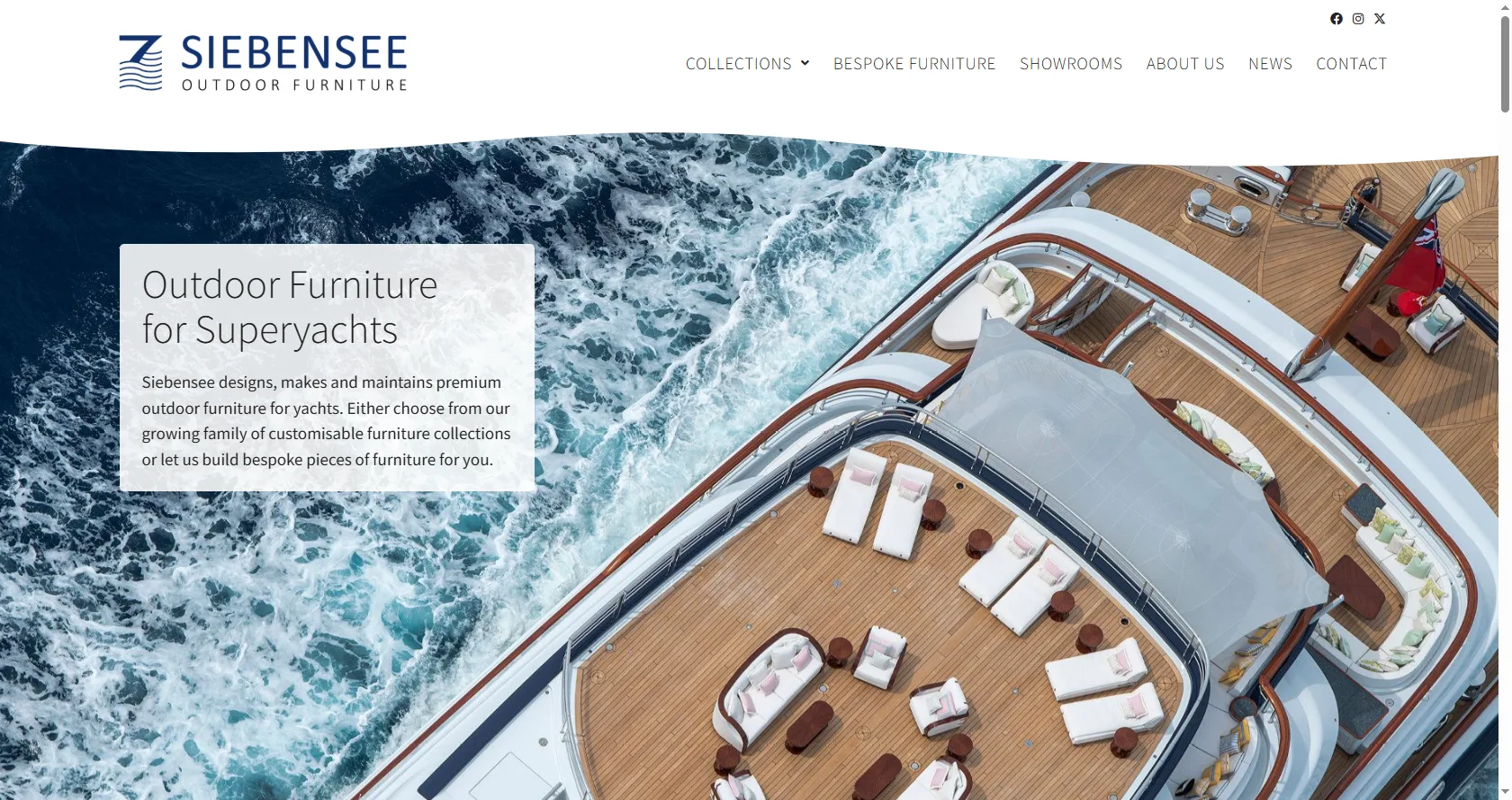 Siebensee Outdoor Furniture superyacht custom outdoor furniture manufacturer Germany