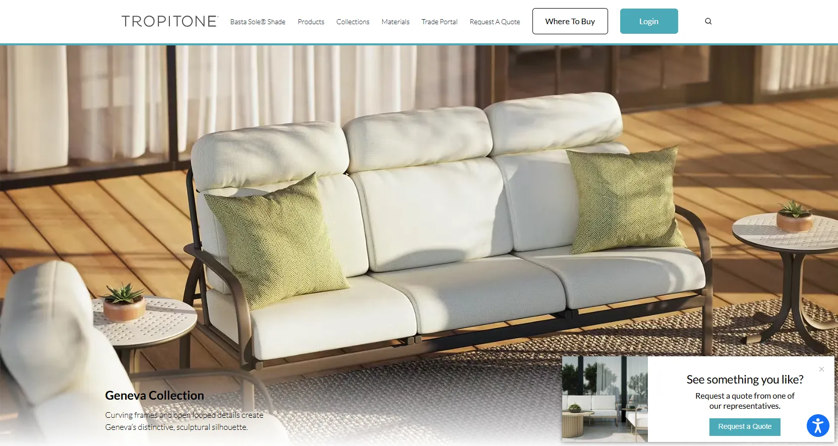Tropitone commercial pool and patio furniture manufacturer Sarasota Florida