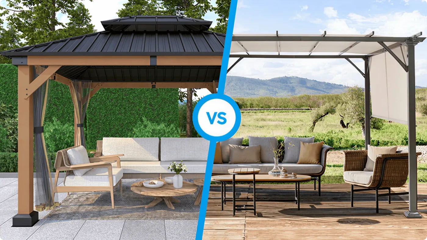 Aluminum Pergola vs Gazebo: 6 Expert Decision Points