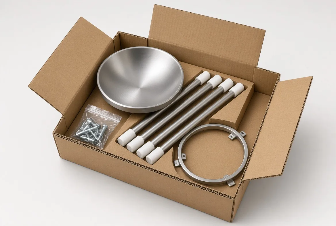 Flat-pack packaging and FBA damage control for bar stool cartons on a drop-test rig