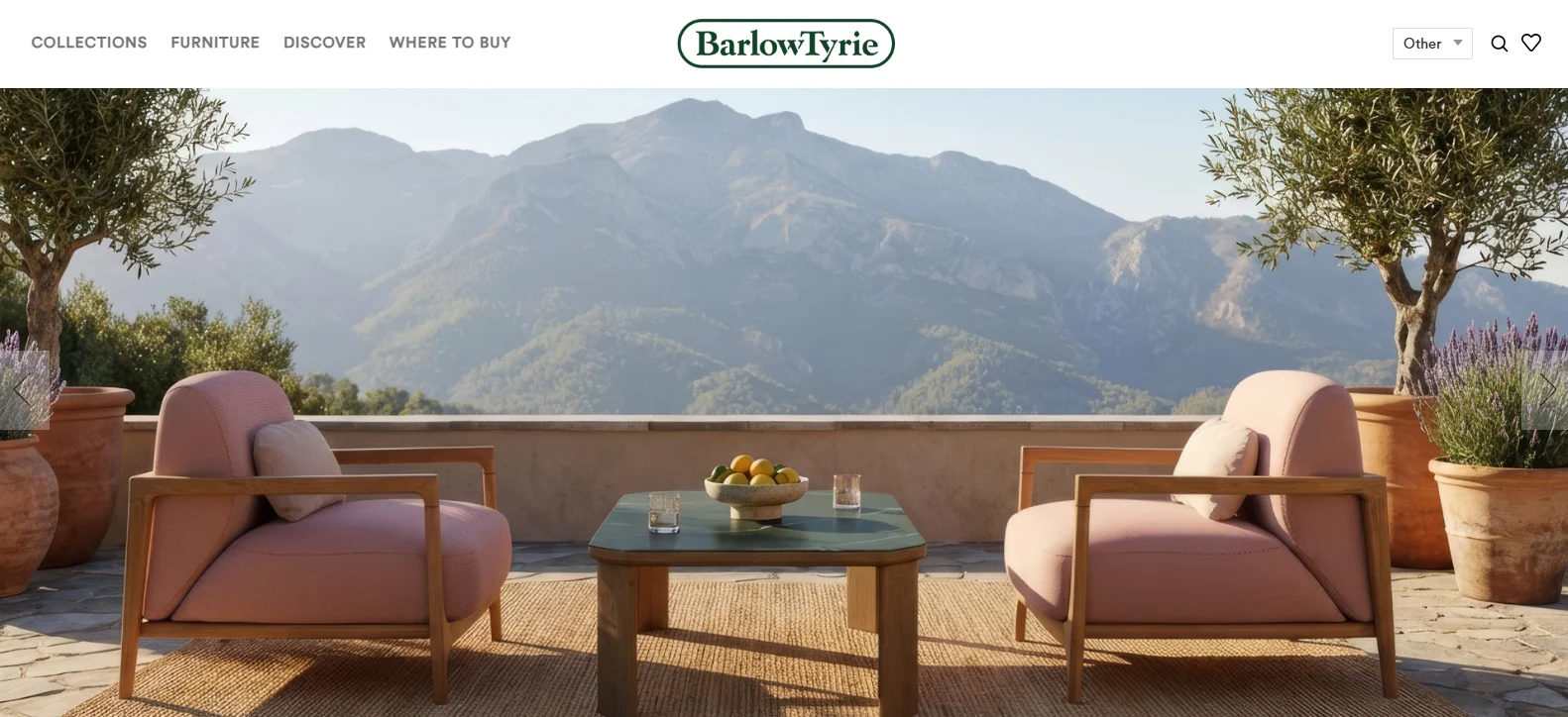 Barlow Tyrie outdoor furniture website