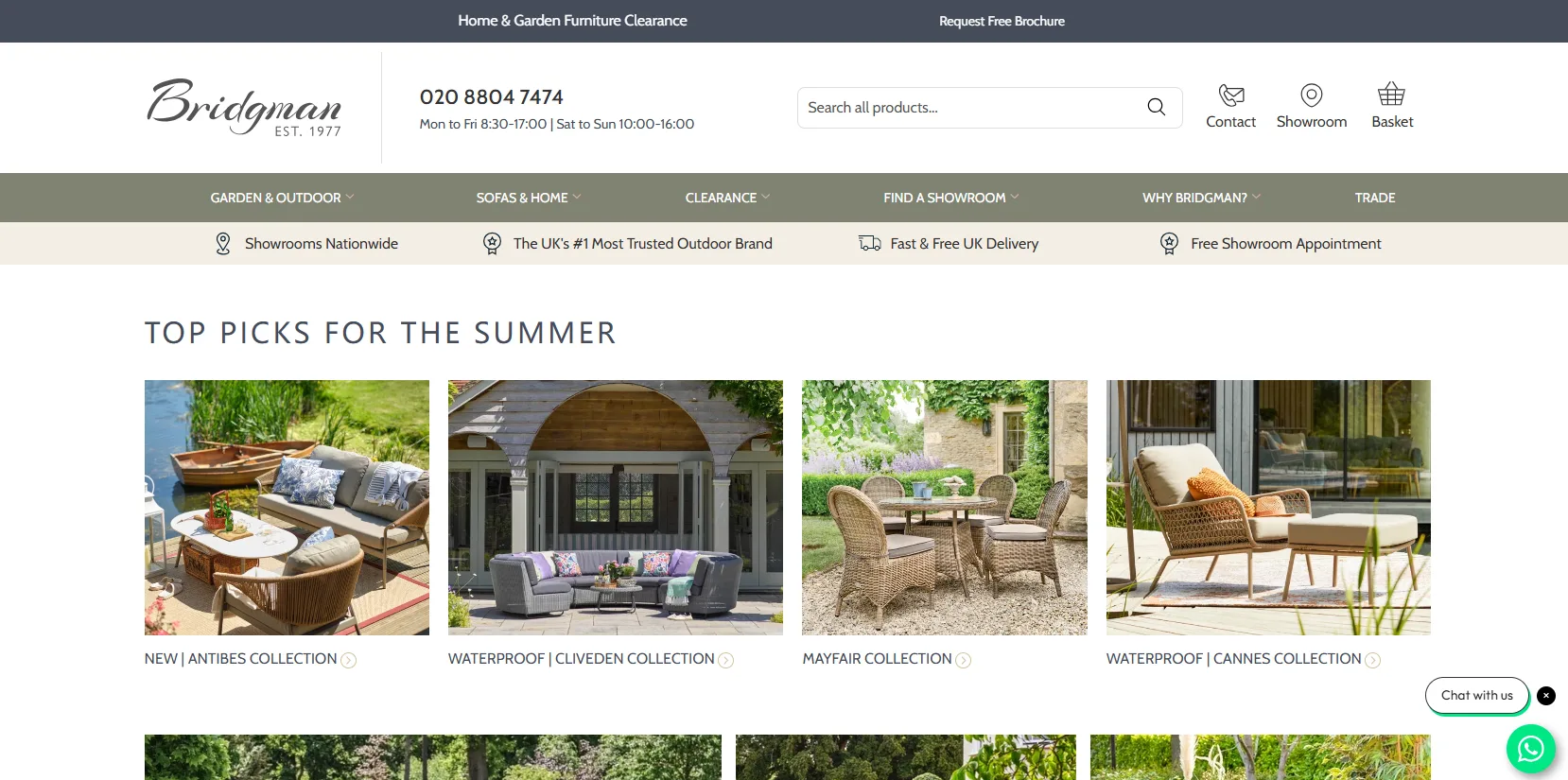 Bridgman outdoor furniture contract installation specialist UK