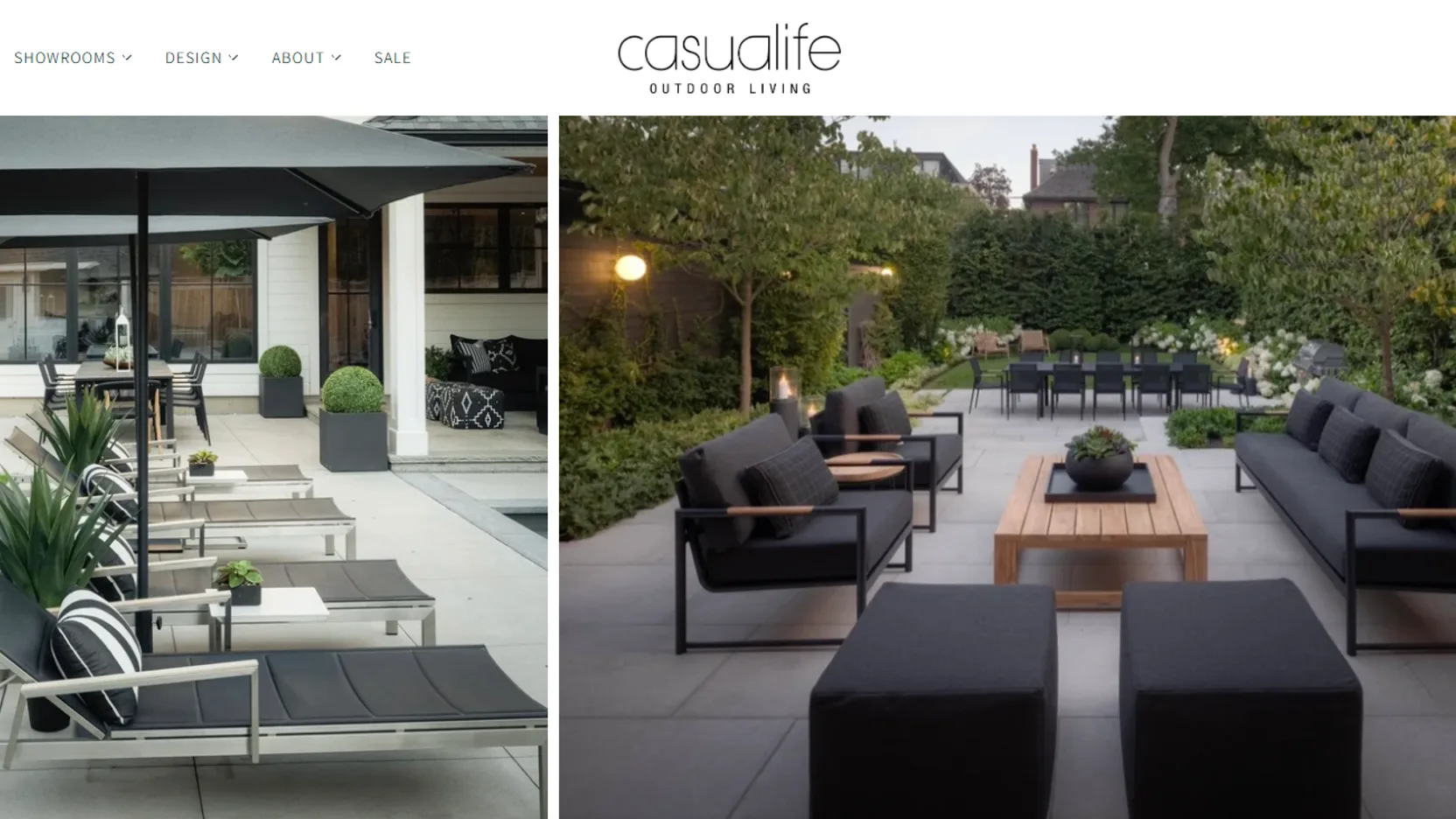 Casualife Outdoor Living showroom-led outdoor furniture Ontario Canada
