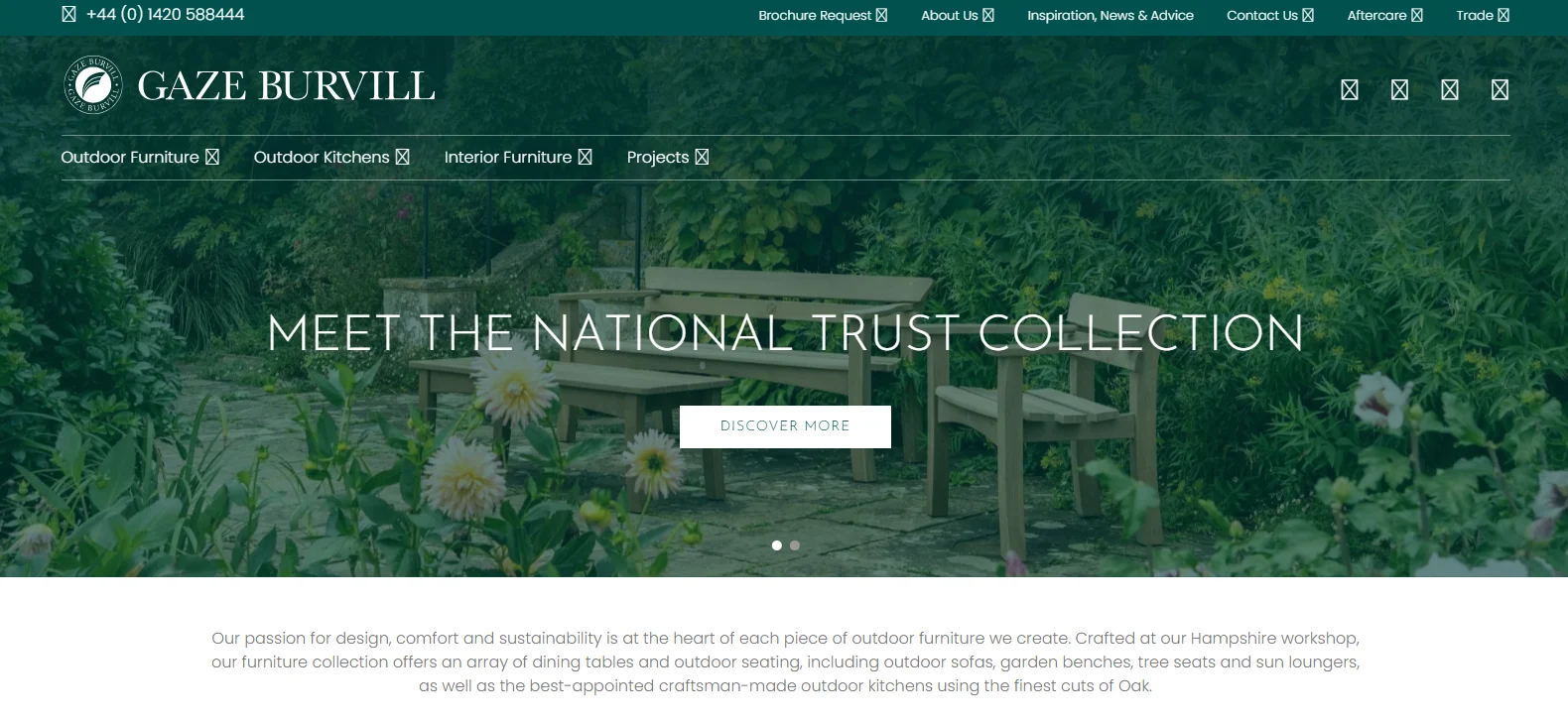Gaze Burvill outdoor furniture website