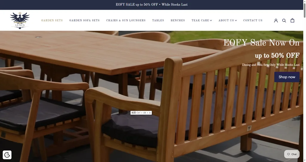 LUXUS Home Furniture premium teak outdoor furniture