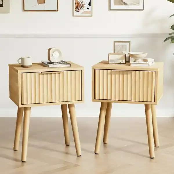 MDF or veneer value-engineered nightstand