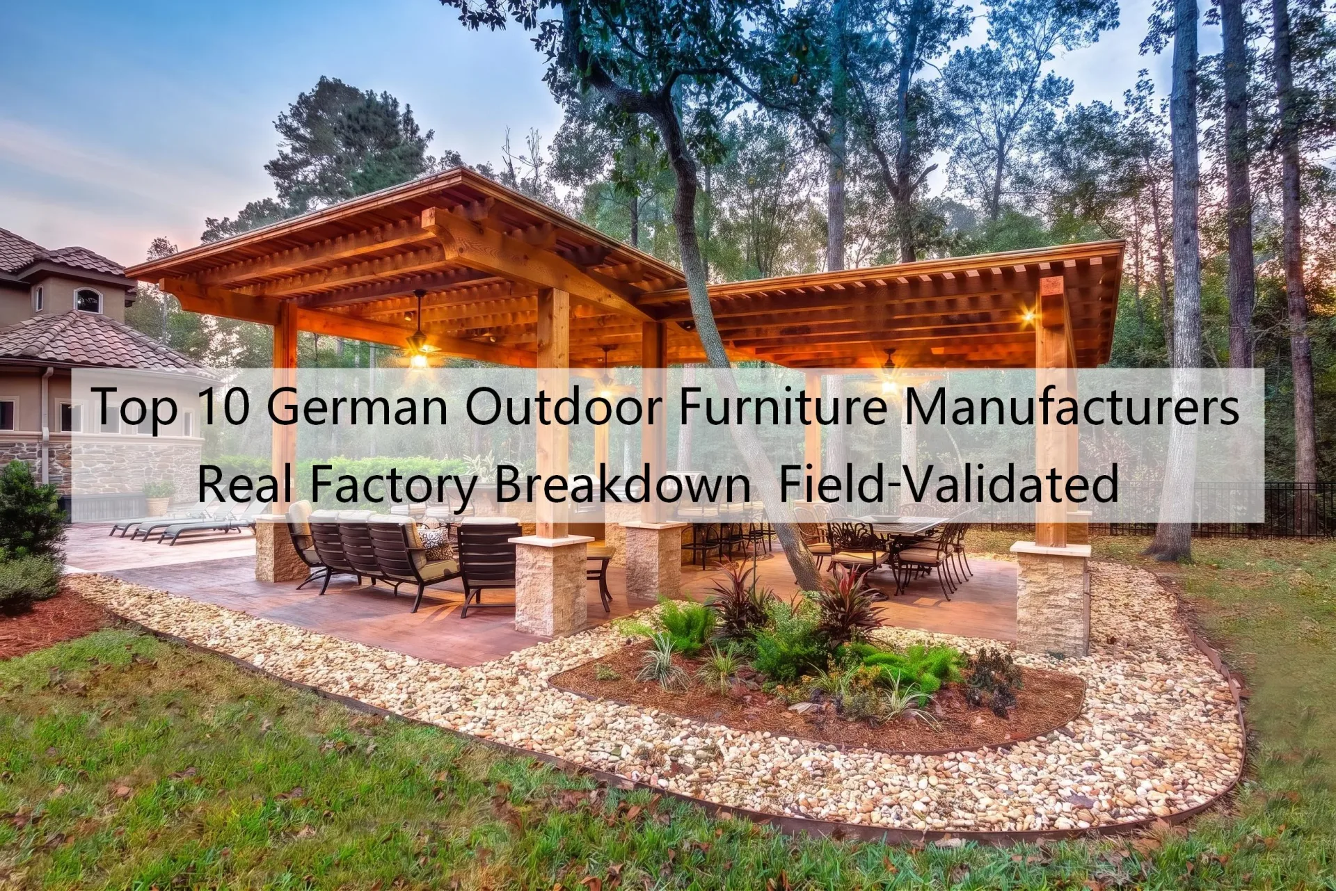 Trusted 10 Outdoor Furniture Manufacturers Germany – Factory-Checked