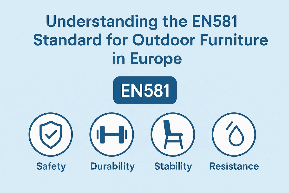 EN 581 mechanical safety testing standards for outdoor furniture in Europe