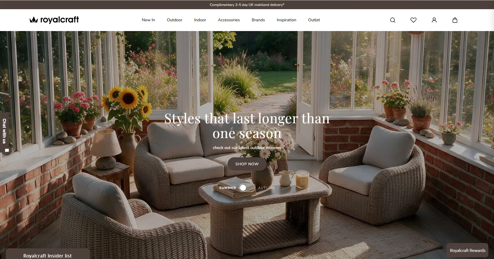 royalcraft outdoor furniture wholesale garden centre supplier UK