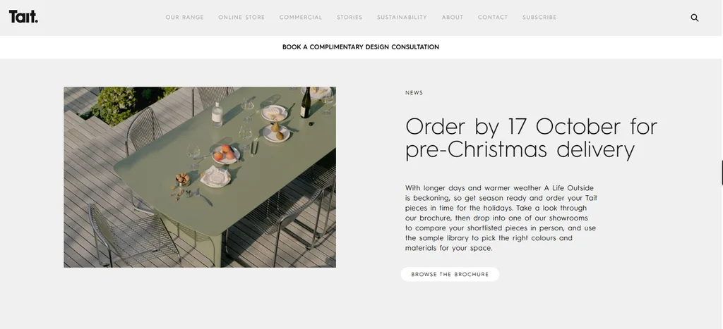 Tait aluminium outdoor armchair