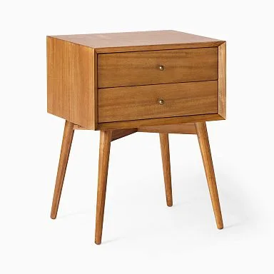 Two-drawer contract-grade nightstand