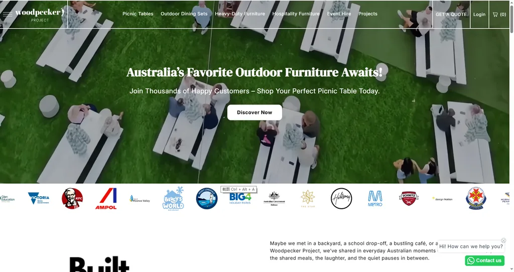 Woodpecker Project custom timber and steel outdoor furniture