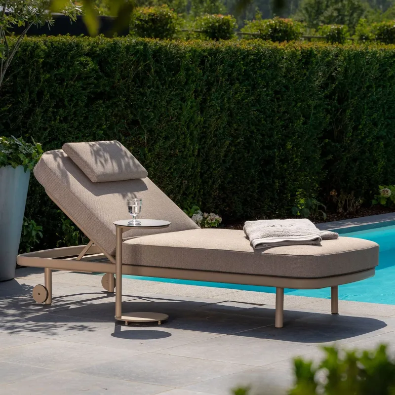 Outdoor sun loungers and daybeds
