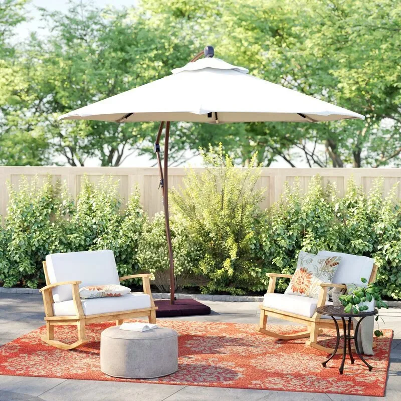 Courtyard cantilever umbrella and parasol