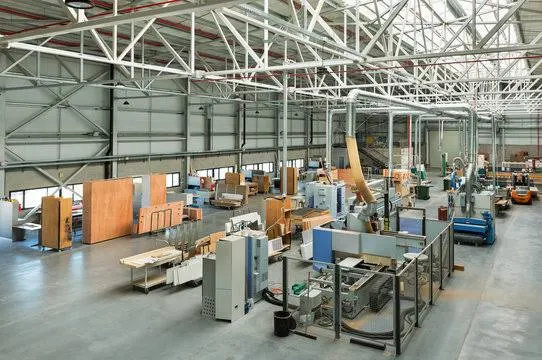 Inside the OGPSGroup factory — cartons being prepared for outdoor products
