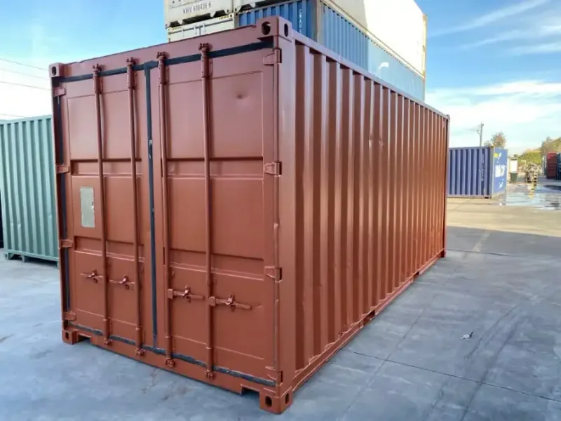 Mixed garden container being loaded and consolidated