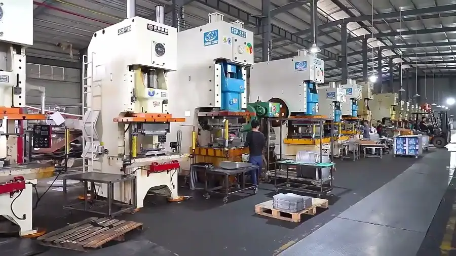 Factory-owned furniture production lines — frame welding and powder coating