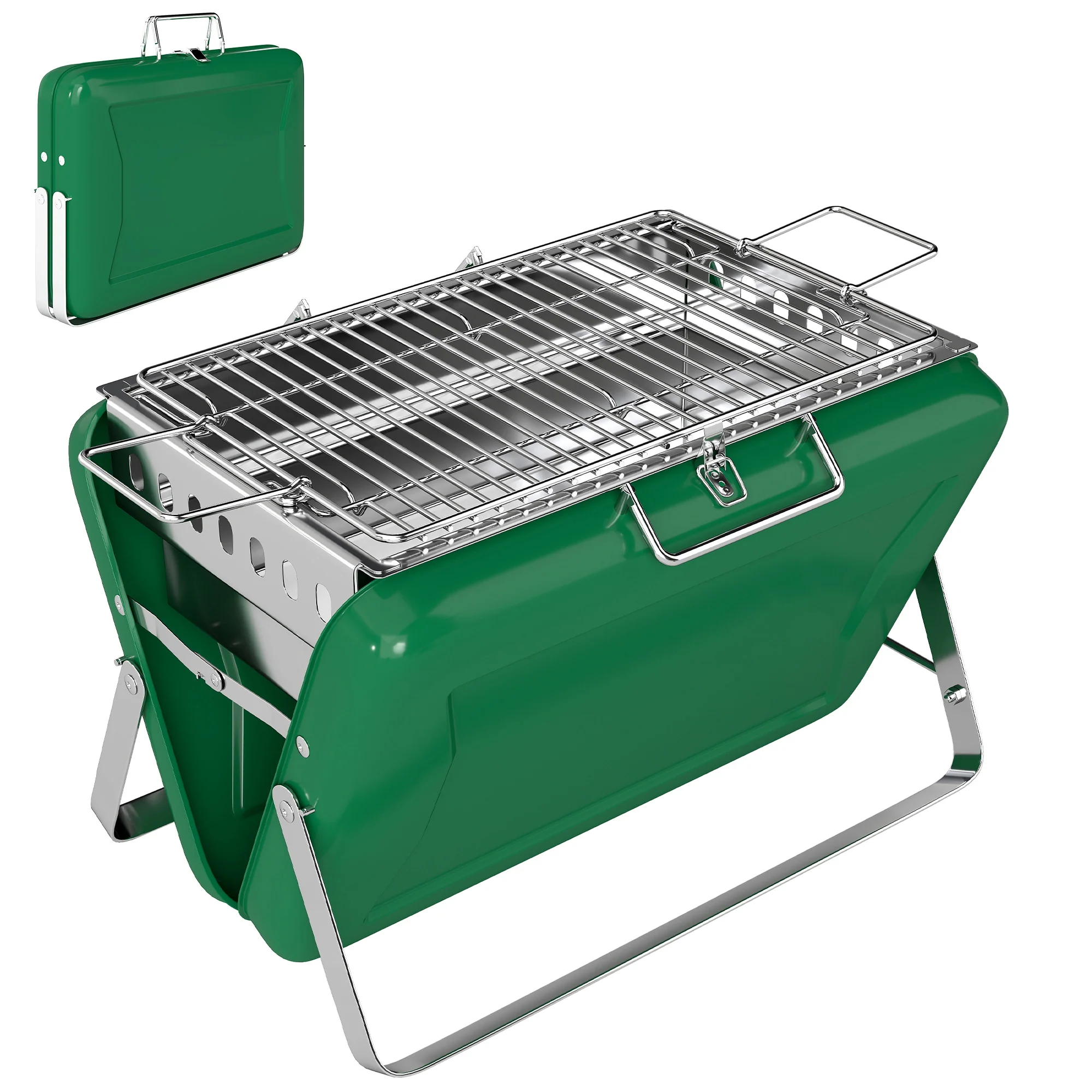 Portable Folding Charcoal Grill