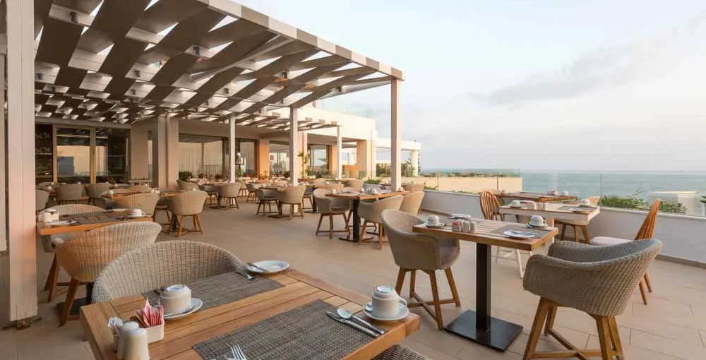 Arrival and lobby terrace outdoor furniture