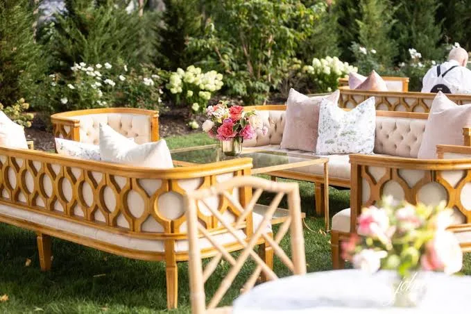 Event lawn and wedding outdoor furniture