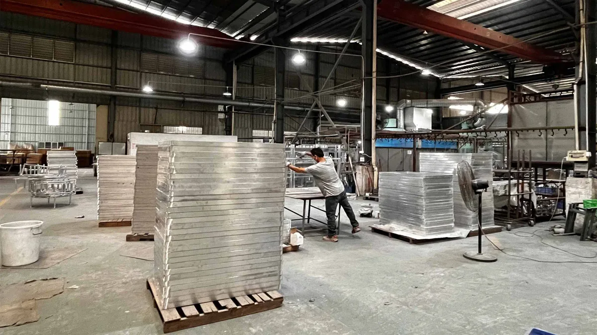 Outdoor chair frame engineering and CNC tube bending production
