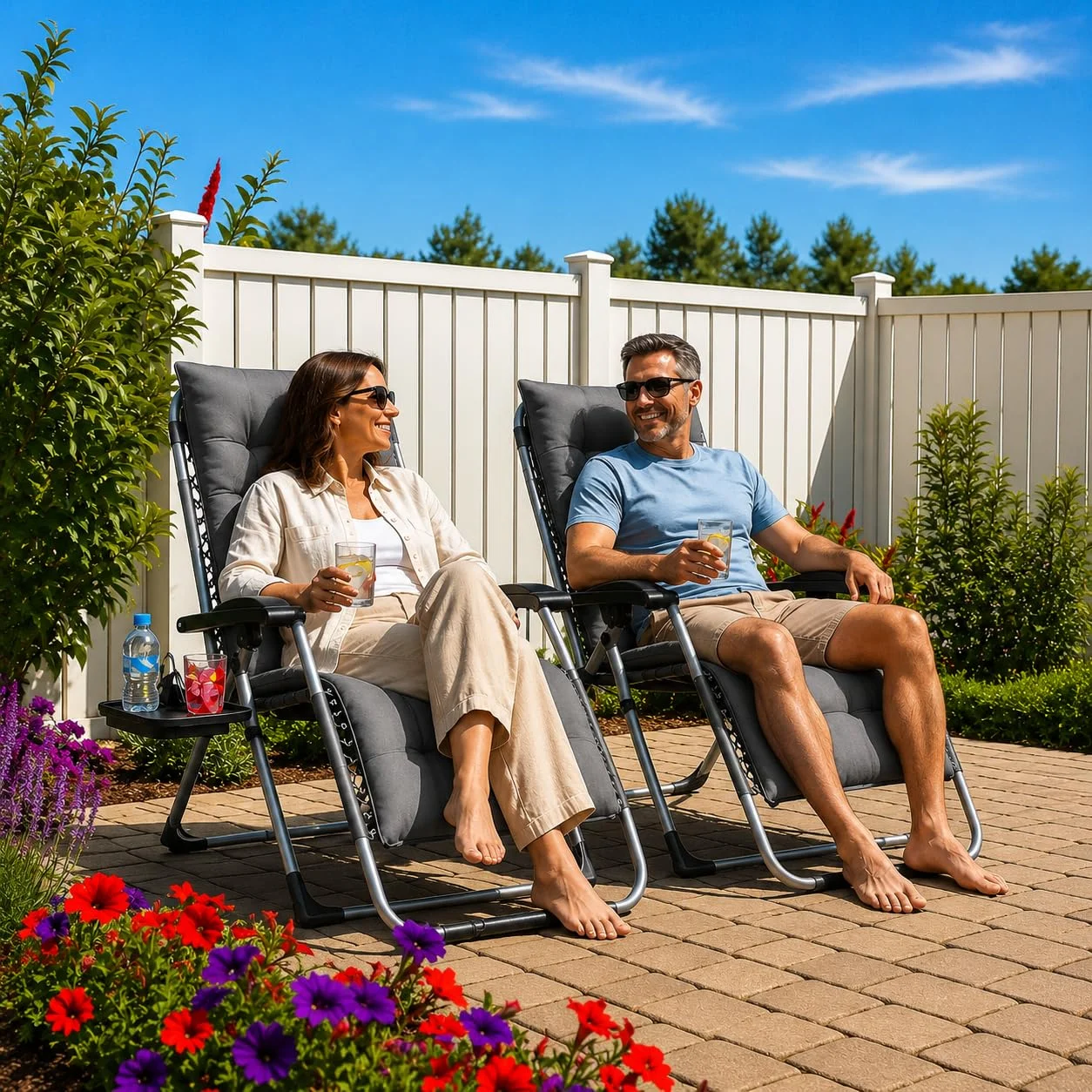 Resort lounger installation project