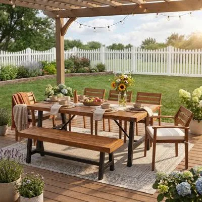 Outdoor dining and tables