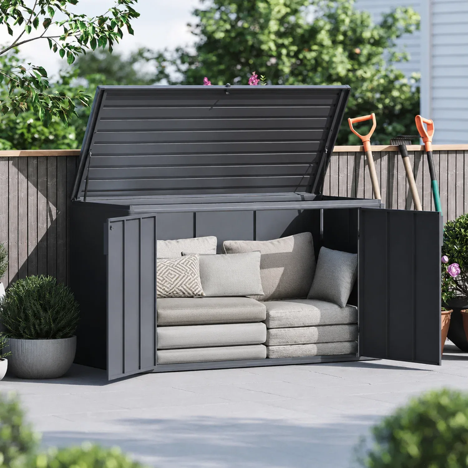 Outdoor storage and accents