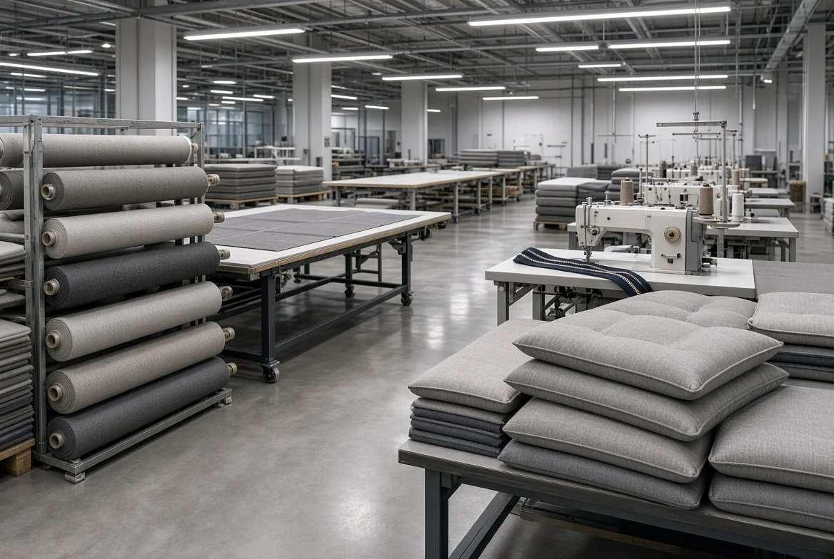 Custom patio sofa fabric and upholstery options
